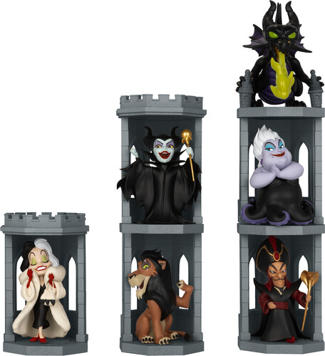 DISNEY VILLAIN TOWER SERIES BLIND BOX SET 6CT