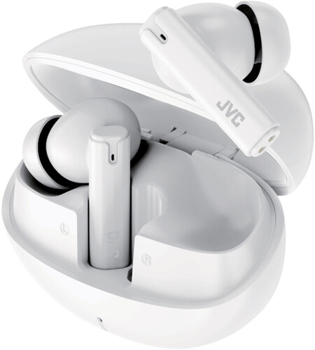 JVC HA-D6TW Bluetooth 5.4 True Wireless Earbuds With Charging Case (White)