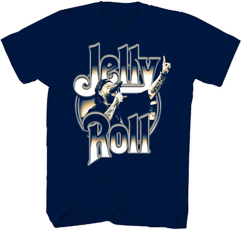 JELLY ROLL NUMBER 1 TSHIRT MEDIUM NAVY
