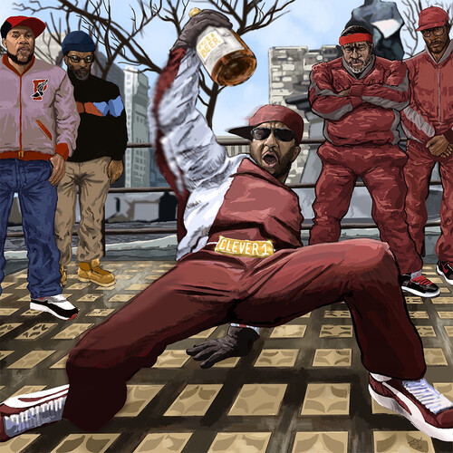 Clever 1 x Shar tha Analog Bastard - Da Buze Bruvaz present Clever 1 Az LO Kirkland- Da Baddest Incredible B-Boy known 2 Mankind illin wit Shar tha Analog Bastard vinyl record cover