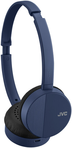 Jvc Has23Wa Flats Bt Headphones Mic/Remote Blue - JVC HAS23WA Flats Bluetooth Wireless Headphones Fold Flat Design Includes Mic & 3 Button Remote (Blue)