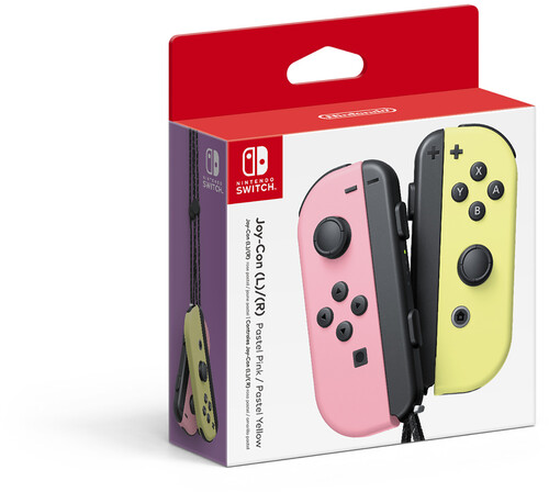 Nintendo - Joy-Con (L/R) Wireless Controllers - Pastel Pink/Pastel Yellow