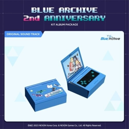 Blue Archive - 2nd Anniversary Soundtrack - Air Kit w/ 11pc Sticket Set, 2024 Mini Calendar, Keyring from Midori + Special Item Coupon