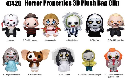 WB HORROR PLUSH BAG CLIP
