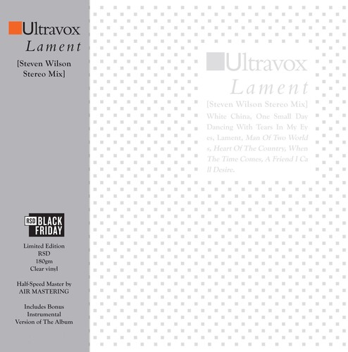 Ultravox - Lament - Steven Wilson Stereo Mix [RSD Black Friday 2024]