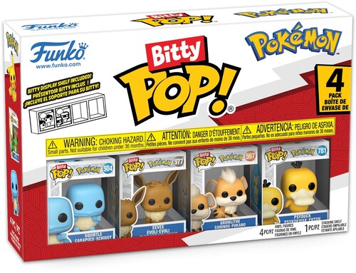 BITTY POP POKEMON SQUIRTLE 4 PACK
