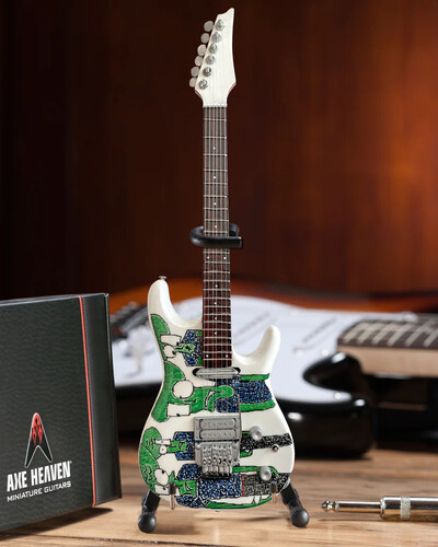 Joe Satriani Original Alien Art 10 Inch Miniature Guitar Replica Collectible