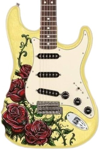 AXE HVN D LOZEAU DOTD FENDER STRAT ROSE TAT