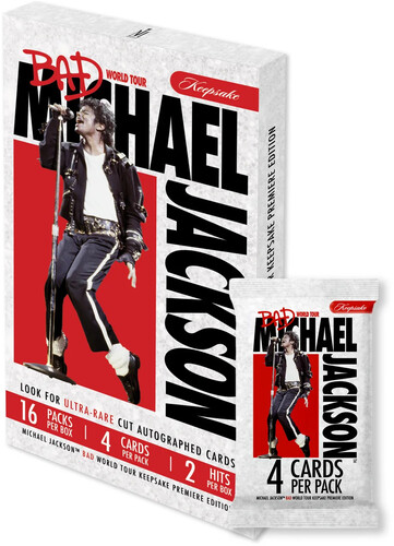 MICHAEL JACKSON BAD KEEPSAKE TRADING CARDS BOX|alliance entertainment