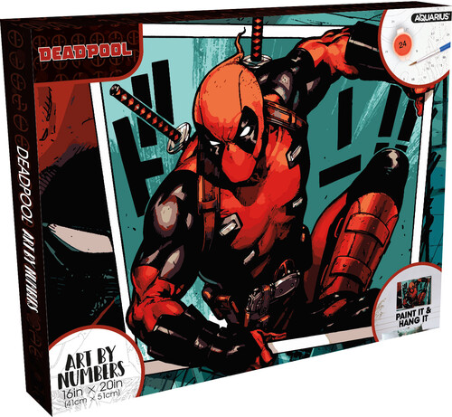 MARVEL DEADPOOL 16X20 ART BY NUMBERS