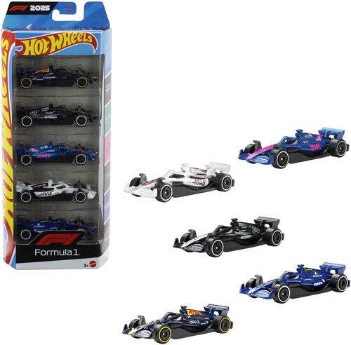 Mattel - Hot Wheels Formula 1 5-Pack