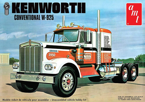 AMT Kenworth W925 Conventional 1/25 Scale Model Kit