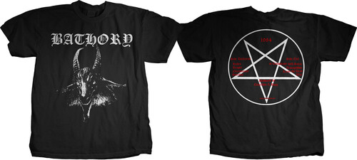 Bathory - Goat Logo - T-Shirt - Large (Black)