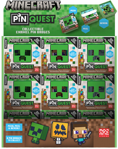 MINECRAFT PIN QUEST 36-PIECE BLIND BOX PDQ