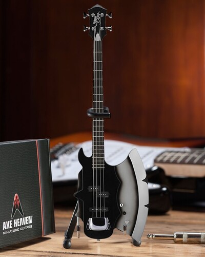 KISS GENE SIMMONS AXE MINI BASS GUITAR REPLICA