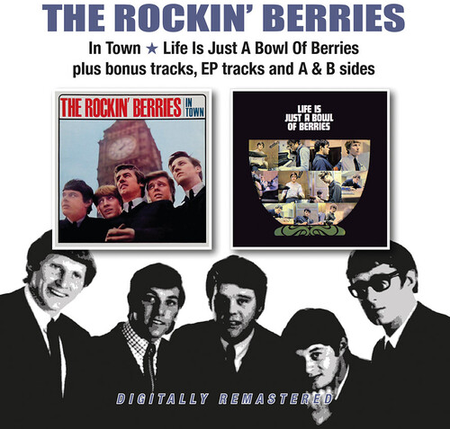 Rockin Berries - In Town / Life Is Just A Bowl Of Berries + Bonus Tracks, EP Tracks & A& B Sides vinyl record cover