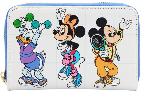 Loungefly Disney: - LOUNGEFLY DISNEY: MOUSERCISE ZIP AROUND WALLET