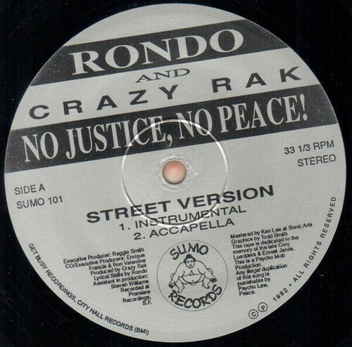 NO JUSTICE NO PEACE