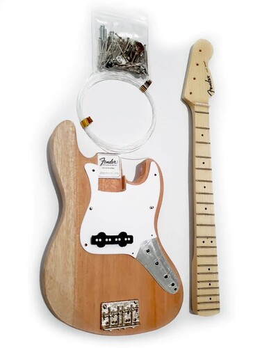 Fender Jazz Bass Build Your Own Model Kit 10 Inch Miniature Bass Guitar