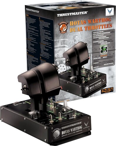 PC Accessory:  Flight - Throttle Control -Thrustmaster HOTAS Warthog Dual Throttles - Official Replica of the U.S Air Force A - 10C