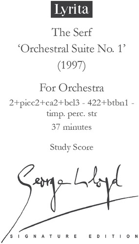 Serf, Suite No. 1 - Study Score