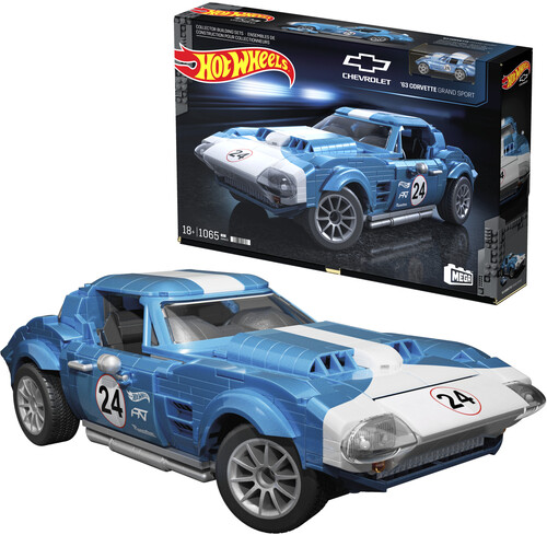 MEGA BLOKS HOT WHEELS 63 CORVETTE GRAND SPORT
