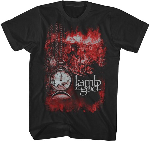 LAMB OF GOD RED TSHIRT SHRT SLV XL BLK TS4412LAMA4
