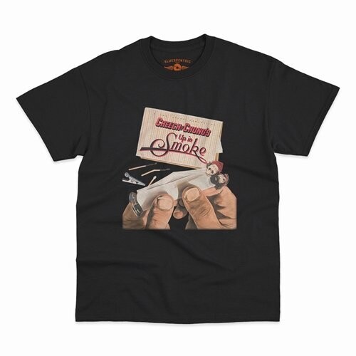 CHEECH AND CHONG'S UP IN SMOKE T-SHIRT BLACK LARGE