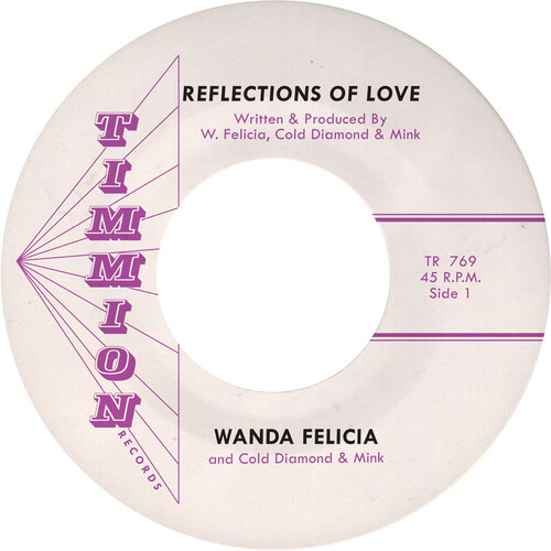 Wanda Felicia / Cold Diamond & Mink - Reflections Of Love - Pink vinyl record cover