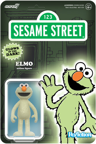 SESAME STREET REACTION FIGURES - ELMO (GLOW)