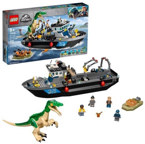 Buy LEGO® Jurassic World™ Baryonyx Dinosaur Boat Escape 76942 at ...