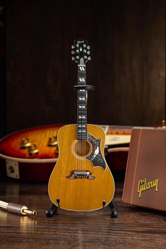 GIBSON DOVE NATURAL MINI ACOUSTIC GUITAR REPLICA -  alliance entertainment