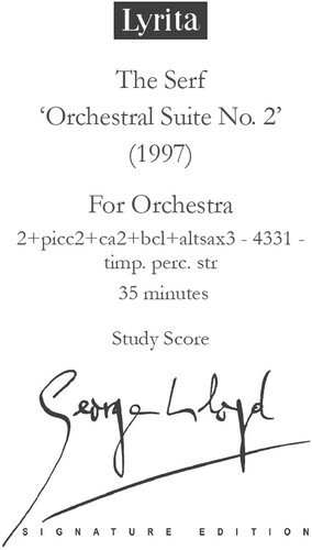 Serf, Suite No. 2 - Study Score