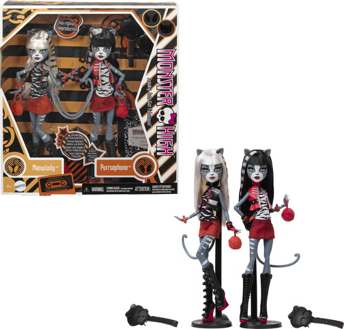 MONSTER HIGH MEOWLODY AND PURRSEPHONE DOLLS 2 PACK