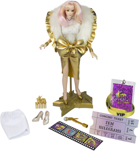 JEM AND THE HOLOGRAMS Jem Glitter and Gold 12 Fashion Doll