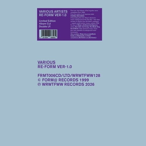 Re-Form Ver-1.0 /  VARIOUS
