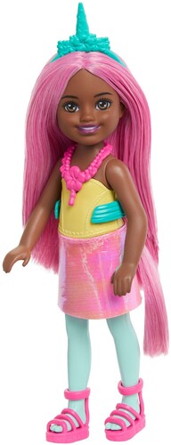 BARBIE FANTASY CHELSEA UNICORN PINK HAIR