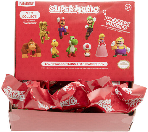 SUPER MARIO BACKPACK BUDDIES 24-PC BLIND BOX PDQ|alliance entertainment