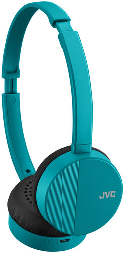 Jvc Has23Wz Flats Bt Headphones Mic/Remote Teal - JVC HAS23WZ Flats Bluetooth Wireless Headphones Fold Flat Design Includes Mic & 3 Button Remote (Teal)