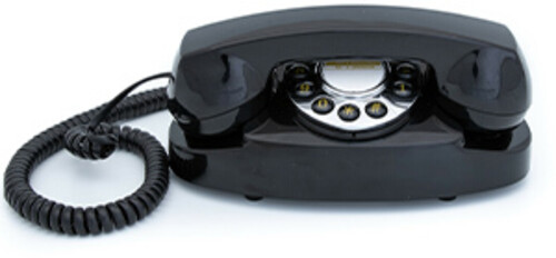 GPO AUDREY RETRO PETITE BEDROOM TELEPHONE PB BLACK