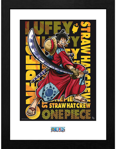 One Piece - Framed print - Luffy in Wano (12" x 16")