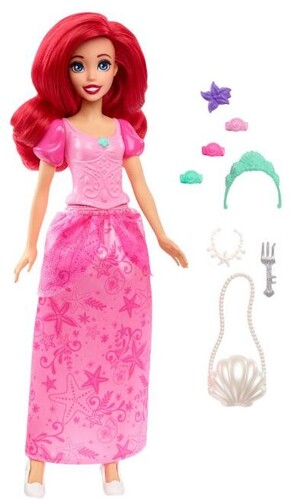  Mattel Disney Princess Dolls, Ariel Posable Fashion Doll with  Sparkling Clothing and Accessories, Disney Movie Toys : Toys & Games