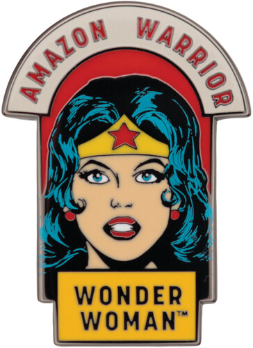 WONDER WOMAN AMAZON WARRIOR PIN BADGE