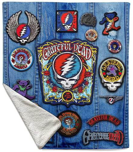 ROCKSAX GRATEFUL DEAD BLNK BATTLE VEST 50X60