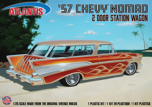1957 Chevrolet Nomad 2-Door Station Wagon 1/25 Scale Model Kit