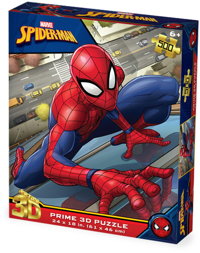 Marvel Spider-Man Climbing Building 500pc 24x18 in 3D Lenticular Puzzle