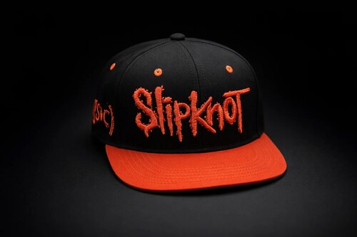SLIPKNOT 3D/ LOGO FLATBILL SNAPBACK CAP BLACK/ RED