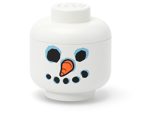 LEGO SMALL STACKABLE STORAGE HEAD SNOWMAN