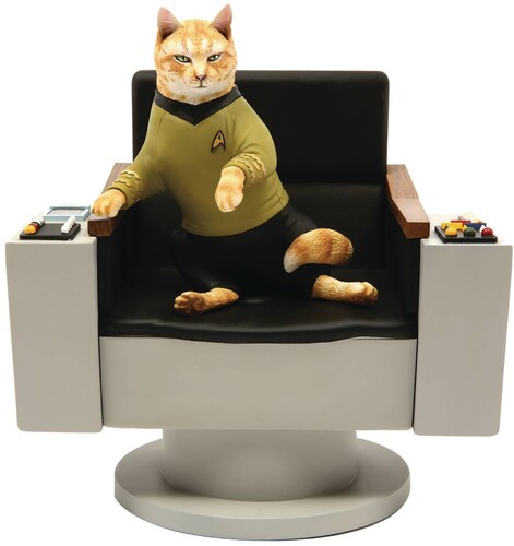 STAR TREK TOS CAPT KIRK CAT POLYSTONE STATUE