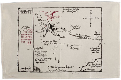 HOBBIT TEA TOWEL - THORINS MAP